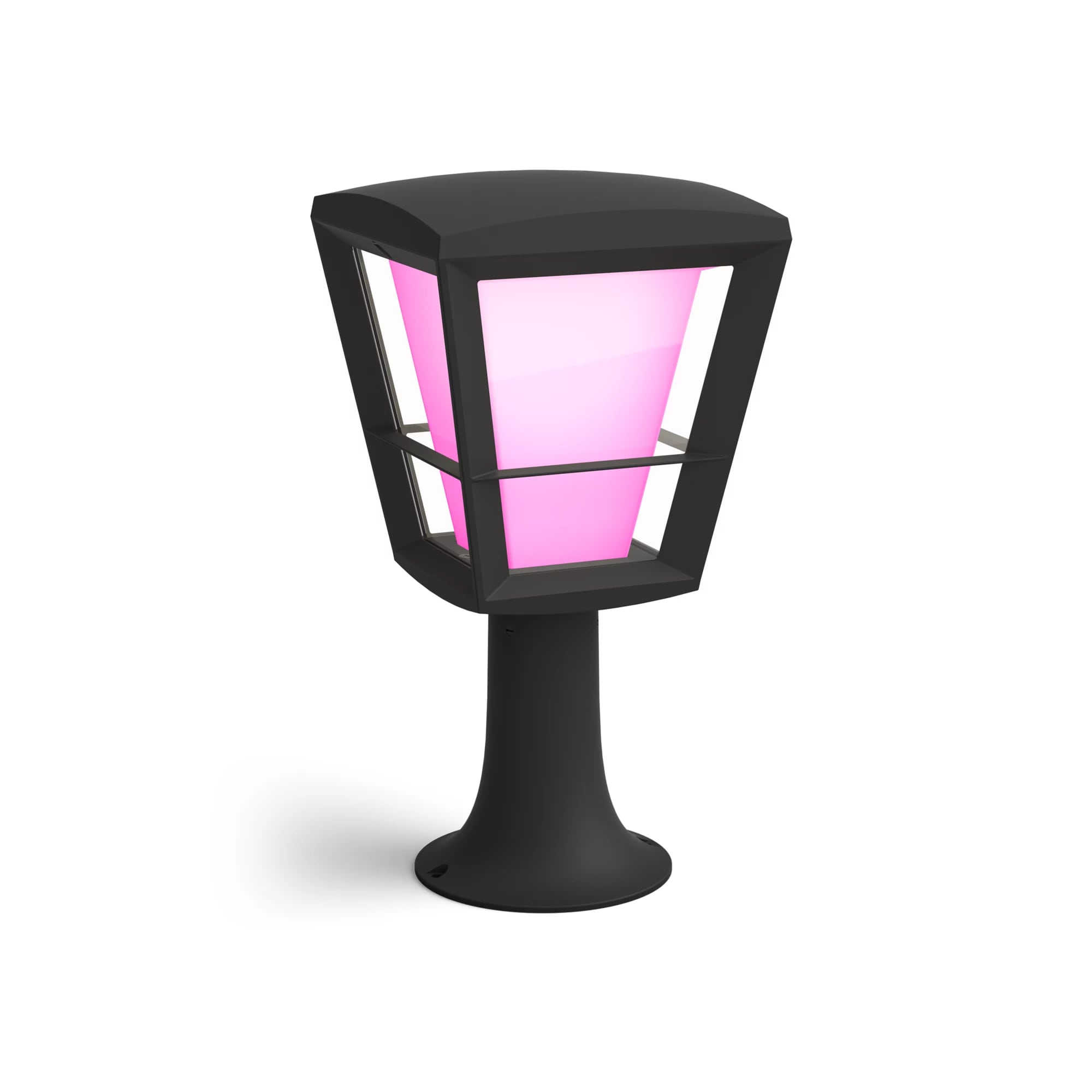 Philips Hue Econic Außen-Sockelleuchte, Gartenbeleuchtung, Schwarz | White & Color Ambiance, 16 Mio. Farben, 1040 lm, IP44 für den Außenbereich, Dimmbar, App- und Sprachsteuerung, Smart Home - Bild 5
