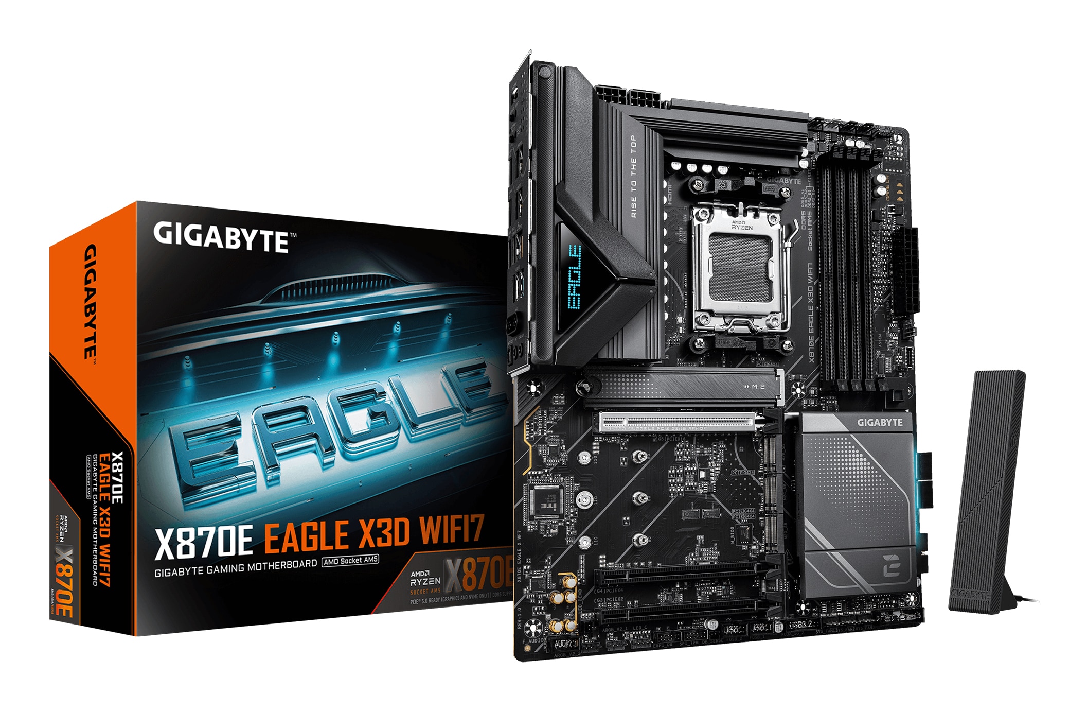 Gigabyte Atx Am5 Motherboard - Amd X870e - Ddr5 - Wi‑Fi 7 - Bluetooth 5.4 - Maximale Speicherkapazität 256 Gb - Bild 3