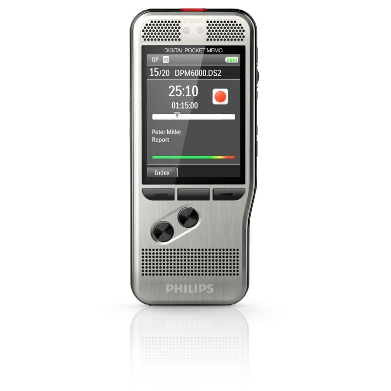 Philips Pocket Memo Dpm6000 Digitales Diktiergerät Silber