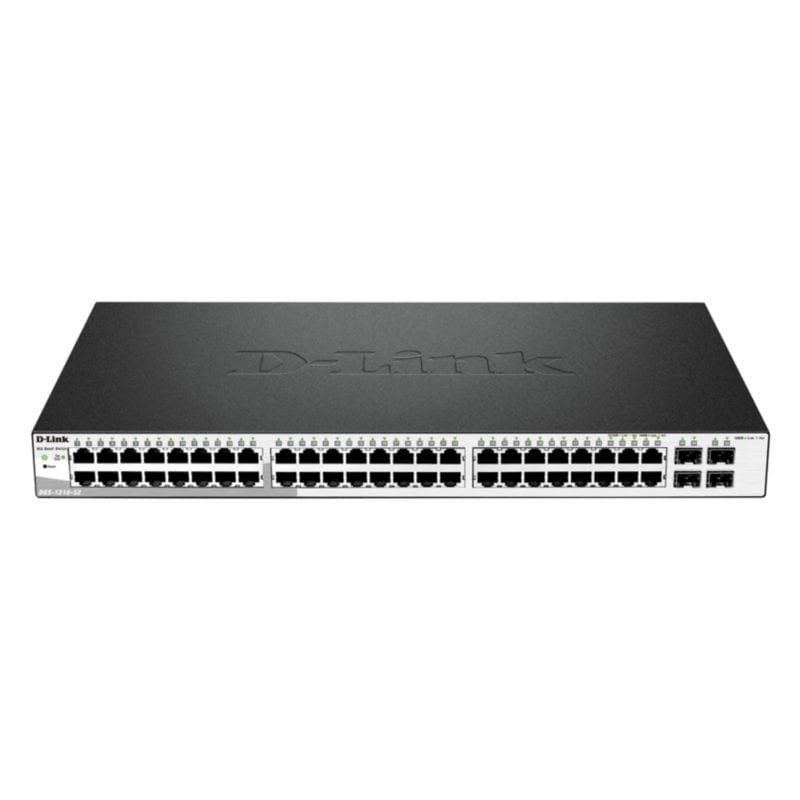 Image of D-Link DGS-1210-52 Smart+ Managed Switch [48x Gigabit Ethernet, 4x GbE/SFP Combo]