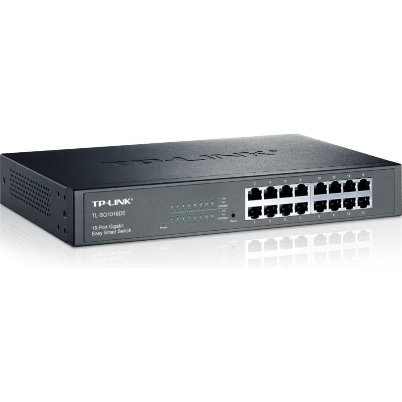 Tp-Link Tl-Sg1016de 16X Port Gigabit Easy-Smart-Switch Igmpv3 Größe 16 Grau