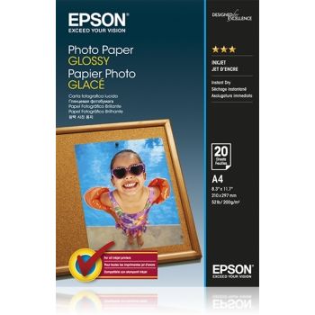 Epson Foto Papier, glänzend, 20 Blatt (200 g/m², A4, 20 Stk.), Fotopapier, Weiss - Bild 4