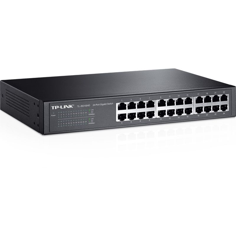 Tp-Link Tl-Sg1024d 24X Port Desktop Gigabit Unmanaged Switch Größe 24 Schwarz