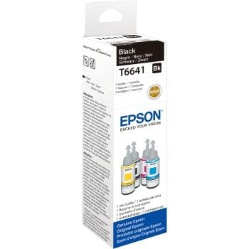 Epson 664 Original Tintenbehälter Für Ecotank 4.500 Seiten T6641 70Ml Schwarz