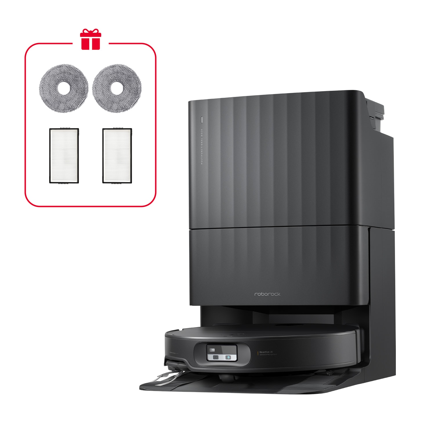 Roborock Qrevo Edge 2X Saugroboter Größe 2 Schwarz