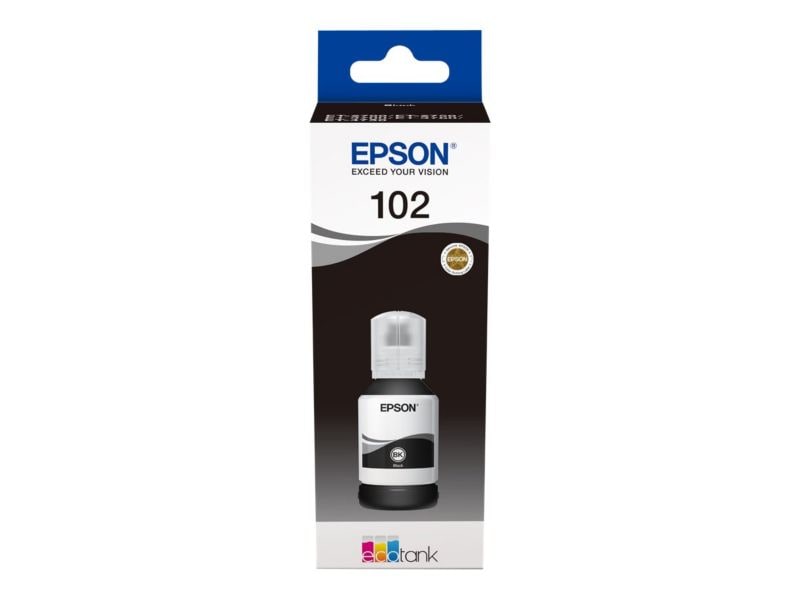 Epson 102 EcoTank Pigment Black ink bottle - Image 3