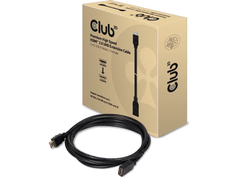 Club 3D CAC-1321 - HDMI extension cable - 3 m - Image 2
