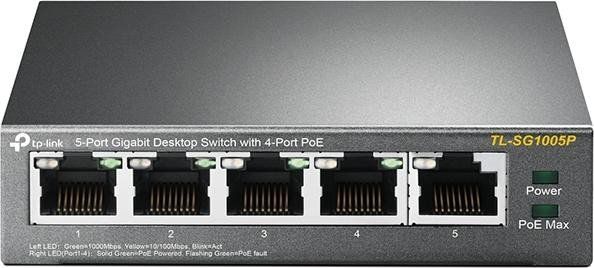 Tp-Link Tl-Sg1005p Unmanaged Switch Größe 5 Schwarz