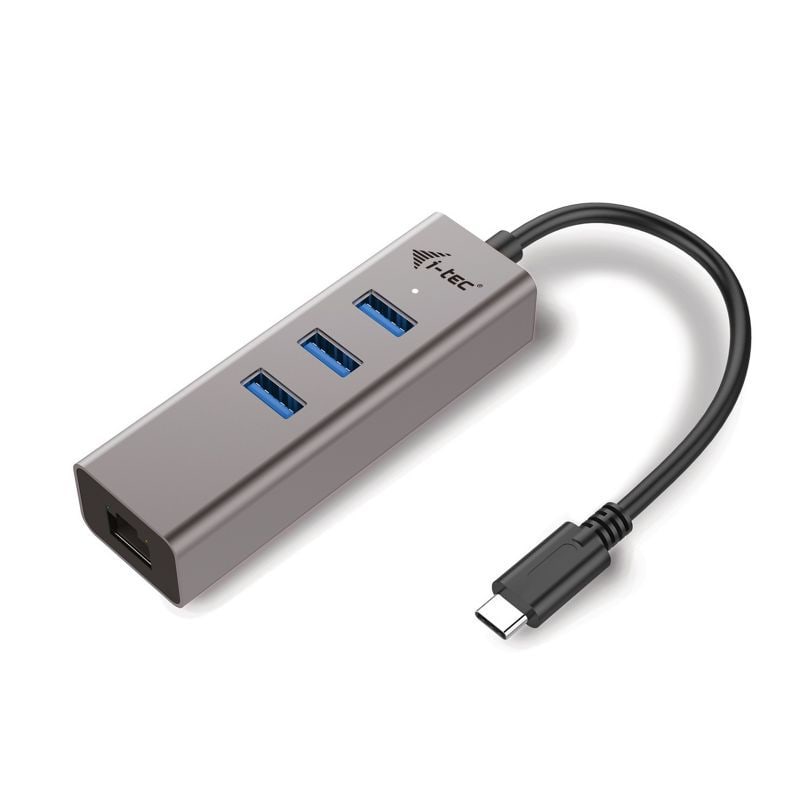 I-Tec Usb Metal Hub 3 Port Mit Gigabit Lan Adapter Größe 3.0