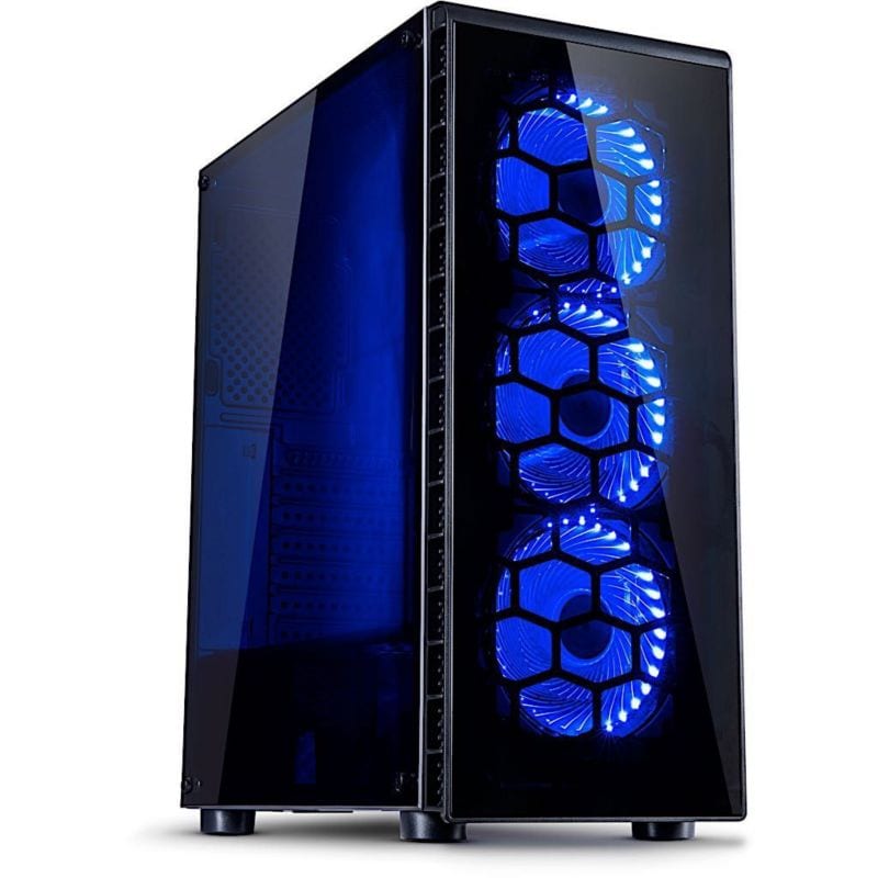 Inter-Tech Cxc2 Midi Tower Atx Gaming Gehäuse Seitenfenster Schwarz 88881292 - Bild 2