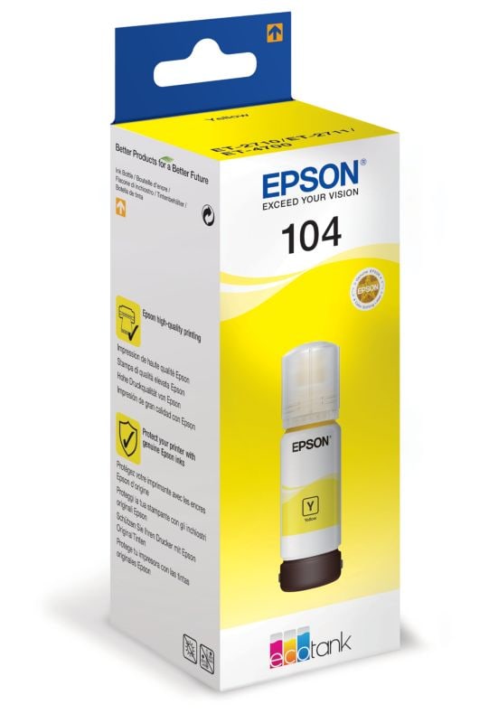 Epson Gelb Original 104 (C13t00p440) Tintenflasche - Image 4