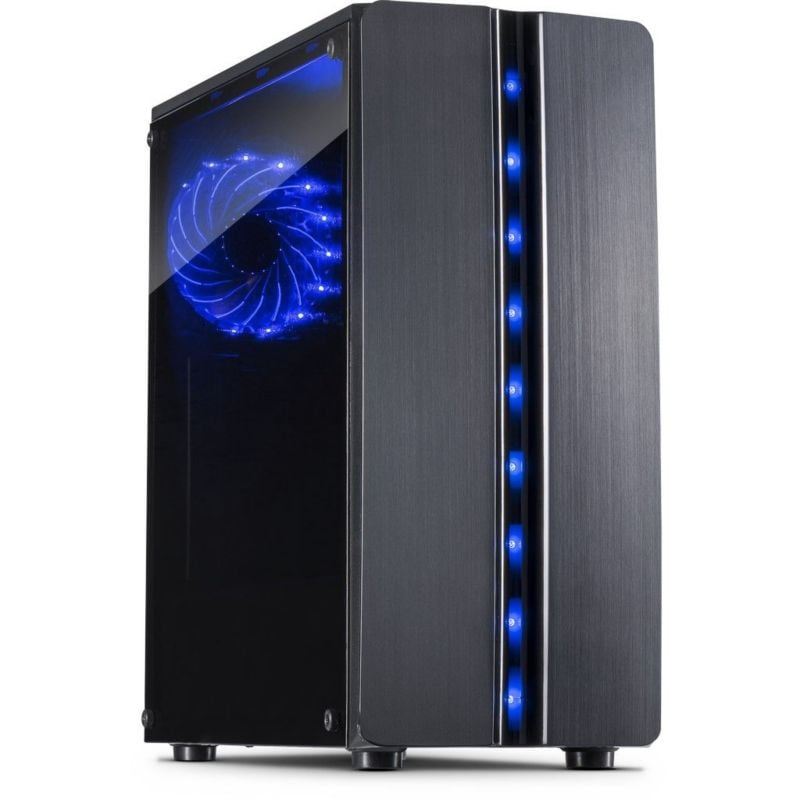 Inter-Tech Thundermidi Tower Atx Gaming Gehäuse Seitenfenster Größe 2.0 Schwarz