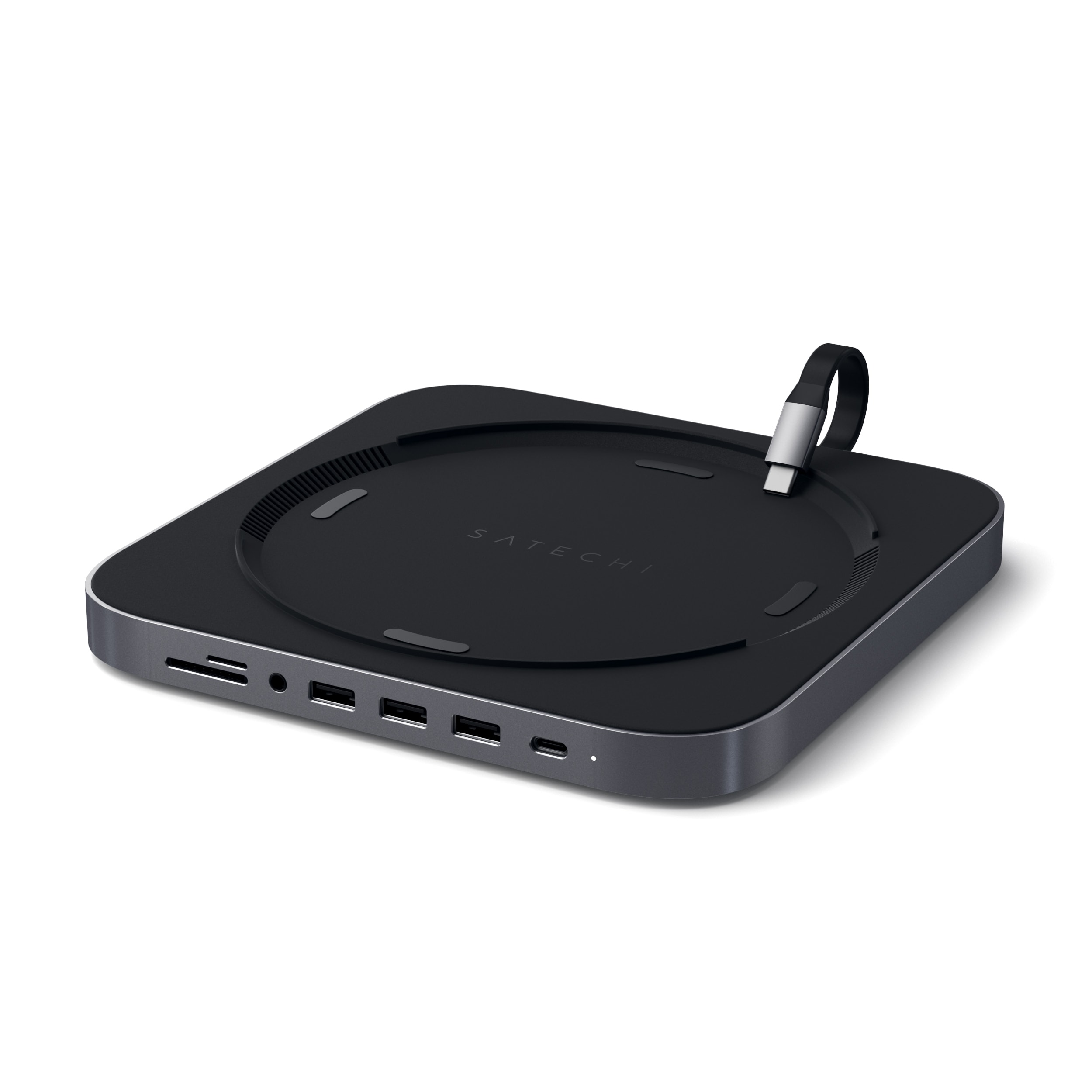 Satechi Aluminum Stand Hub für Mac Mini Space Grau ST-ABHFM