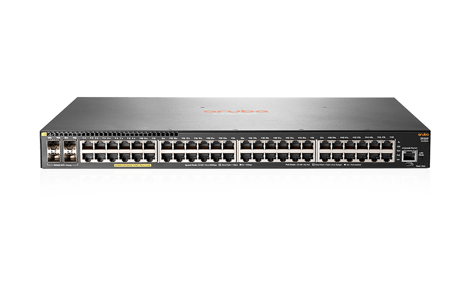 HPE Aruba Networking 2930F 48G PoE+ 4SFP+ Switch