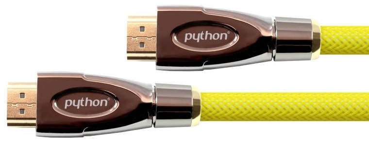 PYTHON HDMI 2.0 Kabel 2m Ethernet 4K*2K UHD vergoldet OFC gelb