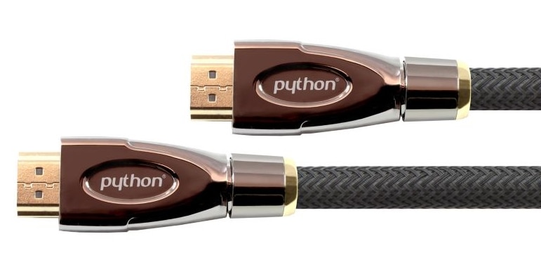 PYTHON HDMI 2.0 Kabel 2m Ethernet 4K*2K UHD vergoldet OFC schwarz