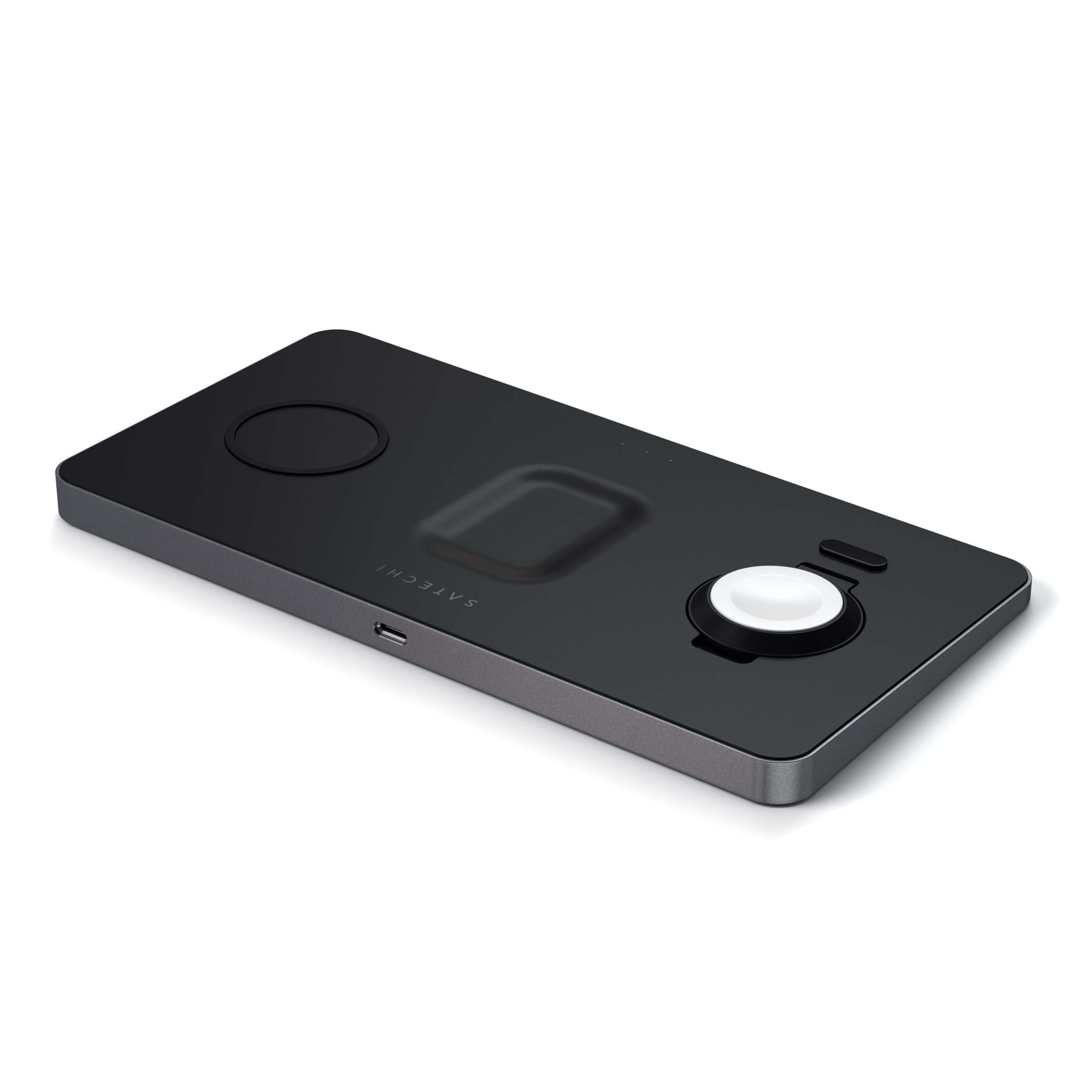 Satechi Trio Wireless Charging Pad Schwarz ST-X3TWCPM