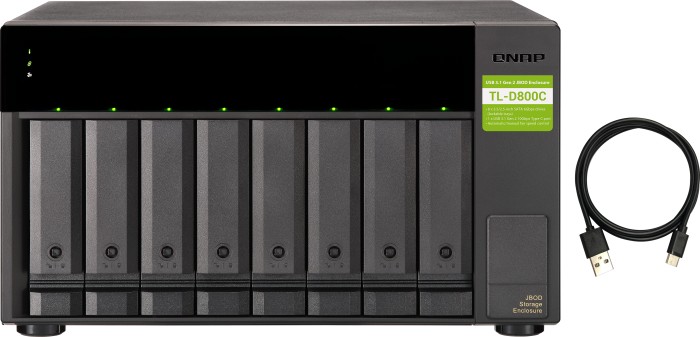 Qnap Tl-D800c Erweiterungsgehäuse 8-Bay Größe 8