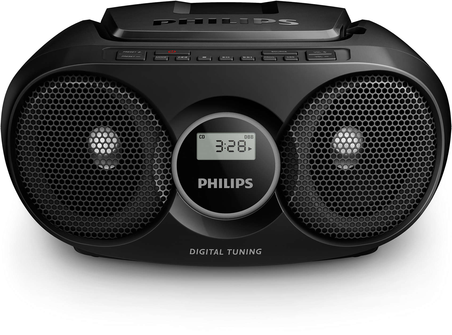 Philips Az215b/12 Cd-Radio Größe 3.5 Schwarz