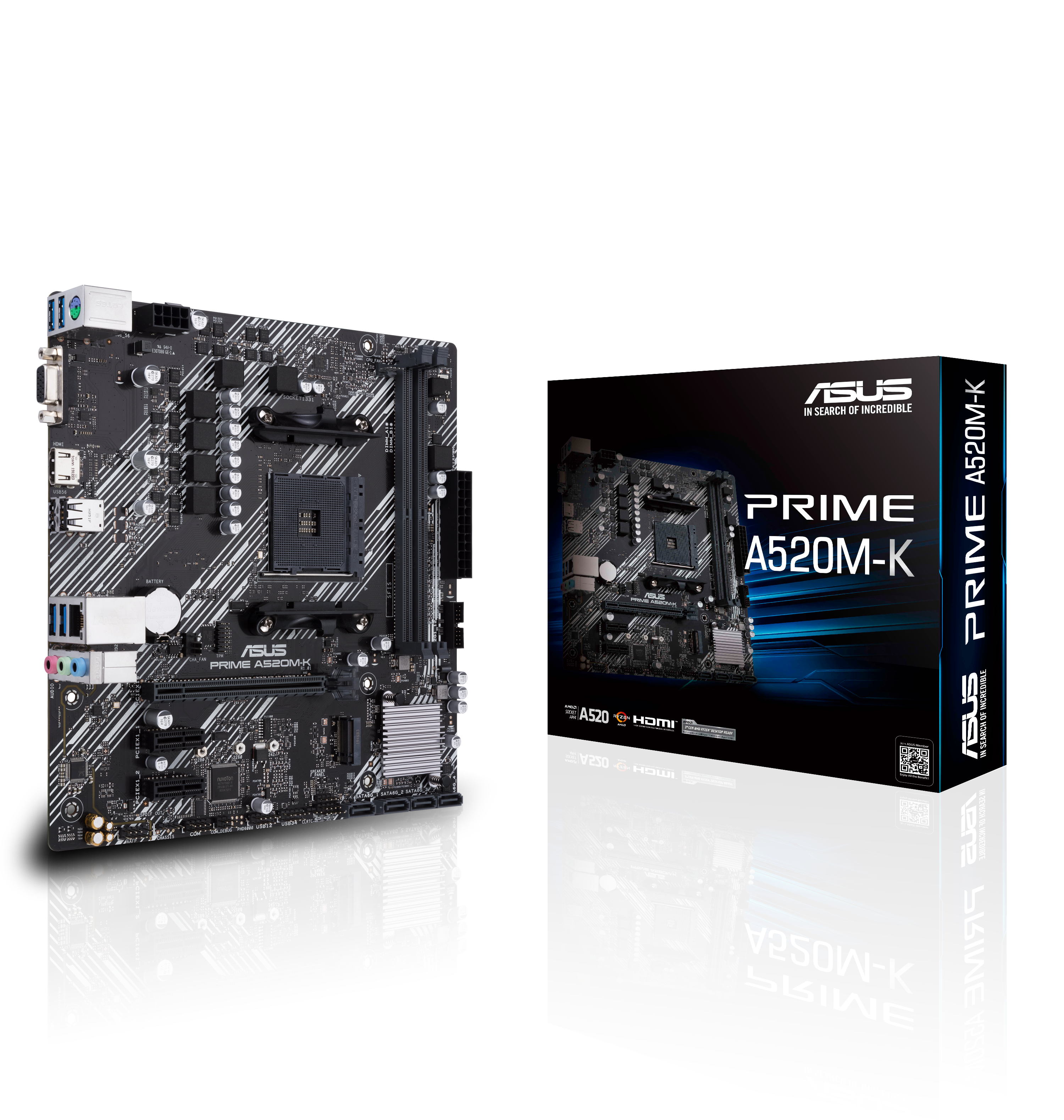 Asus Hauptplatine - Prime A520m-K - Amd A520 - Am4-Sockel Micro Atx 4718017826921 - Image 6