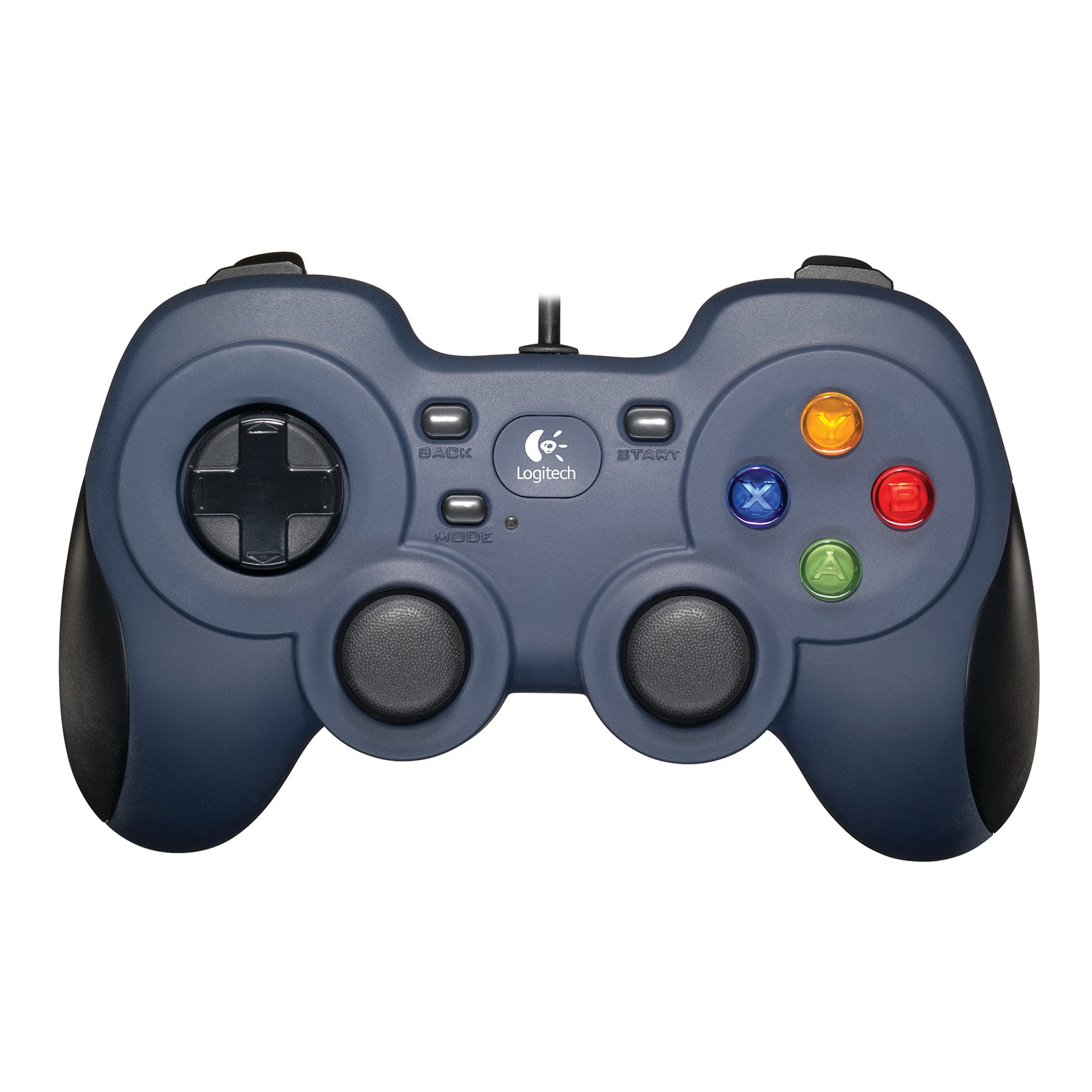 Logitech F310 kabelgebundenes Gamepad | Controller, Konsolen-Layout, 4 Tasten D-Pad, XInput/DirectInput, Griffflächen, 1,8 m Kabel, PC - Blau/Grau - Bild 5
