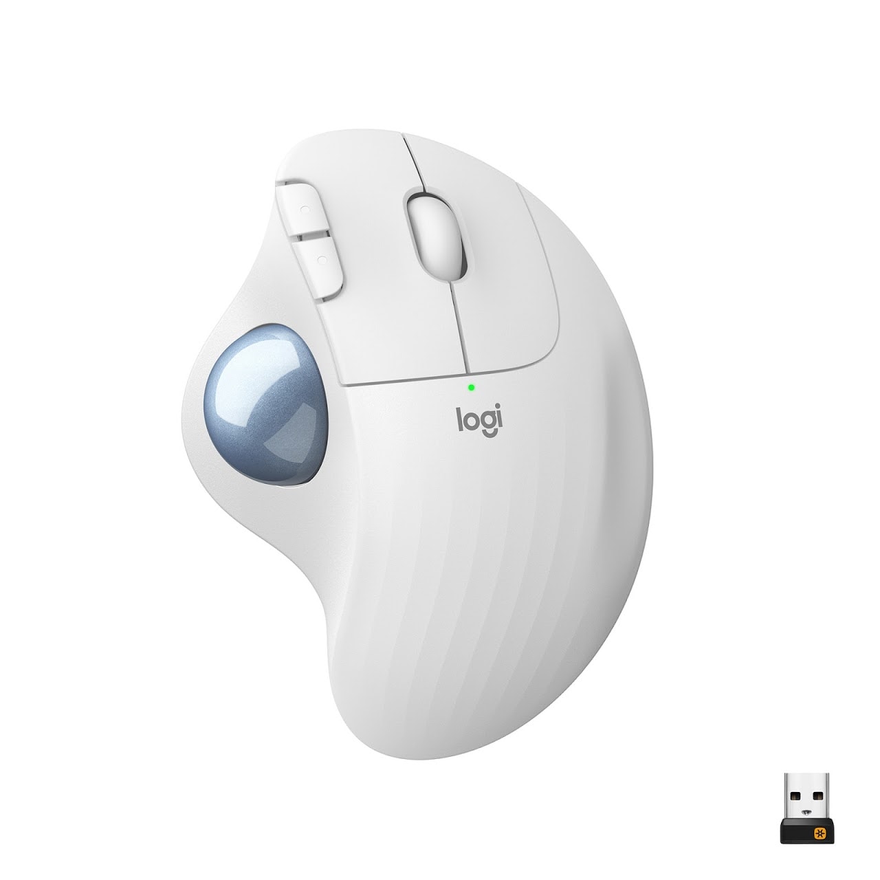 Logitech Ergo M575 Maus Weiß Kabellos Weiss 910-005870 - Bild 3