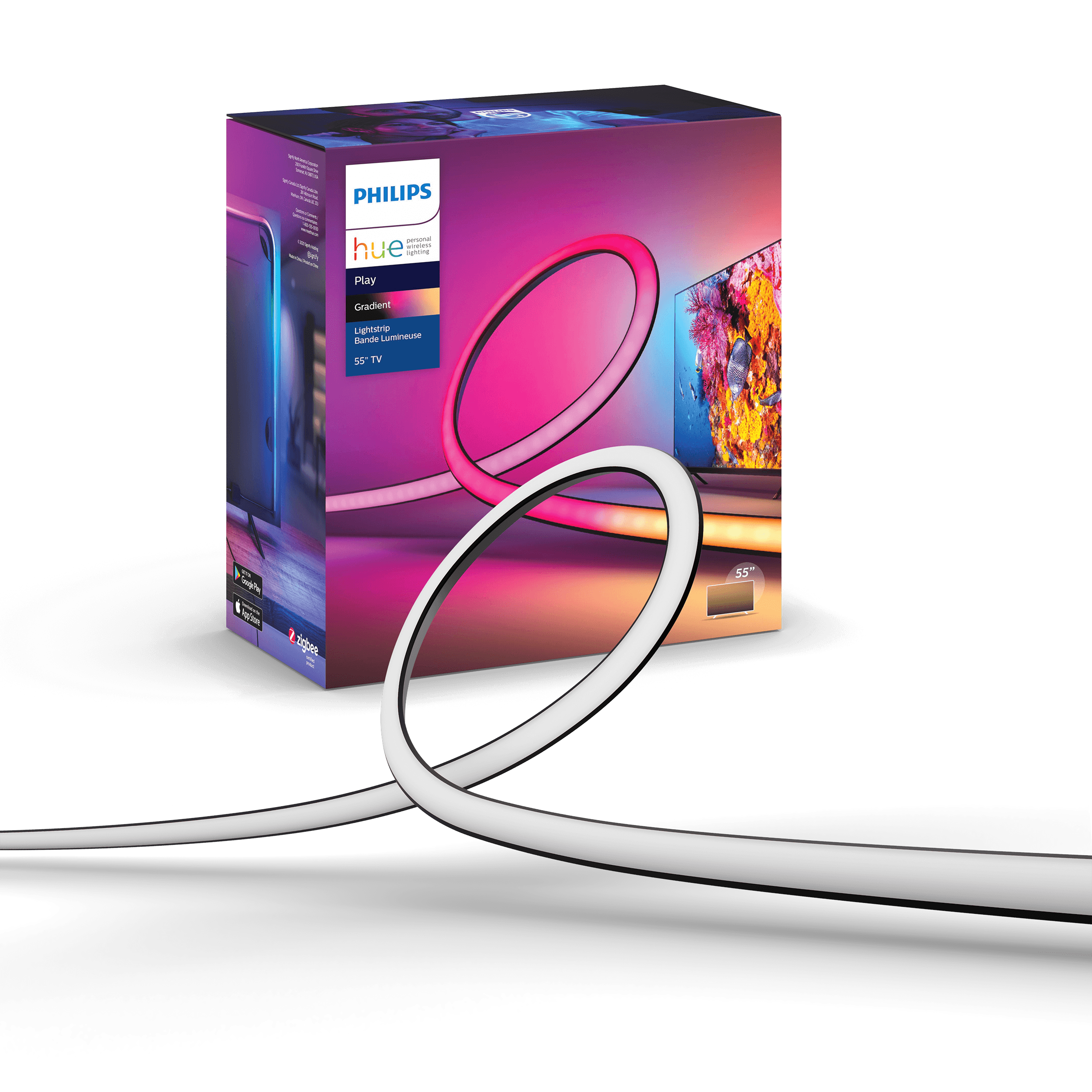 Philips Hue Play Gradient Lightstrip 55 Zoll White & Col. Amb.