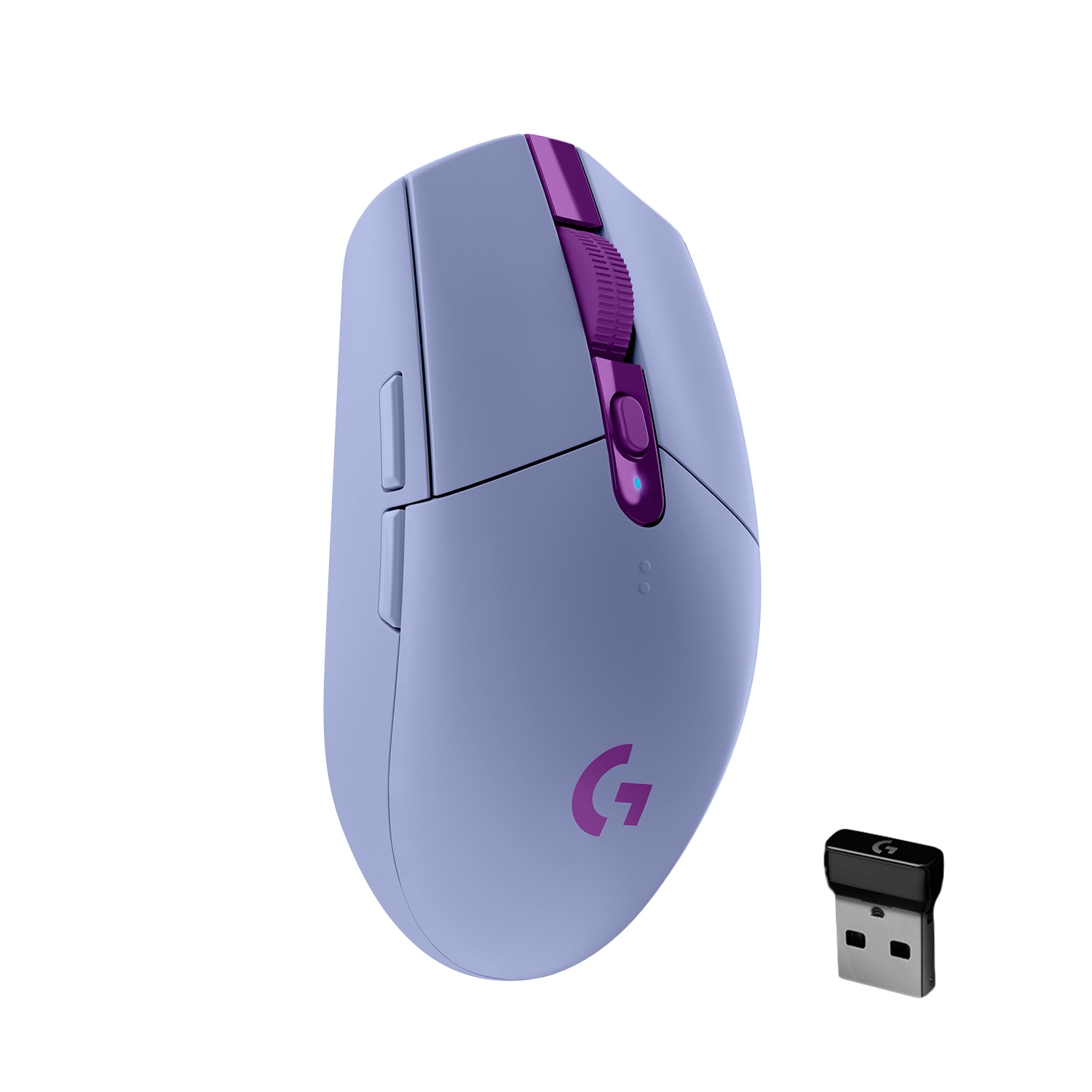 Logitech G G305 LIGHTSPEED kabellose Gaming-Maus mit Hero 12K DPI Sensor | Wireless Verbindung, 6 programmierbare Tasten, 250 Stunden Akkulaufzeit, Leichtgewicht, PC/Mac - Lila - Bild 4