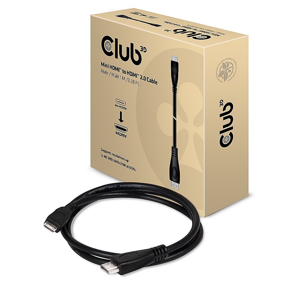 Club 3D CAC-1350 - HDMI cable - 1 m - Image 2