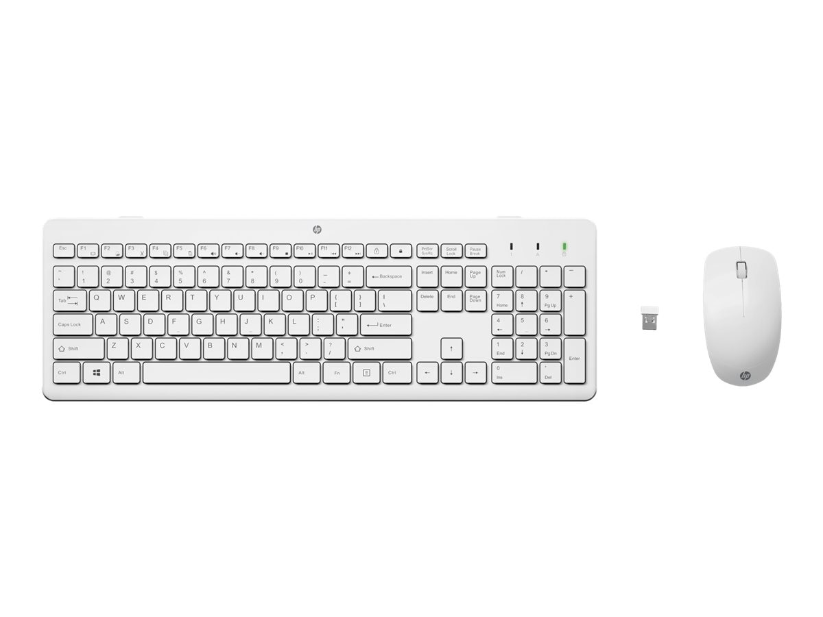 HP 230 Kabellose Maus-Tastaturkombination Weiß 3L1F0AA#ABD