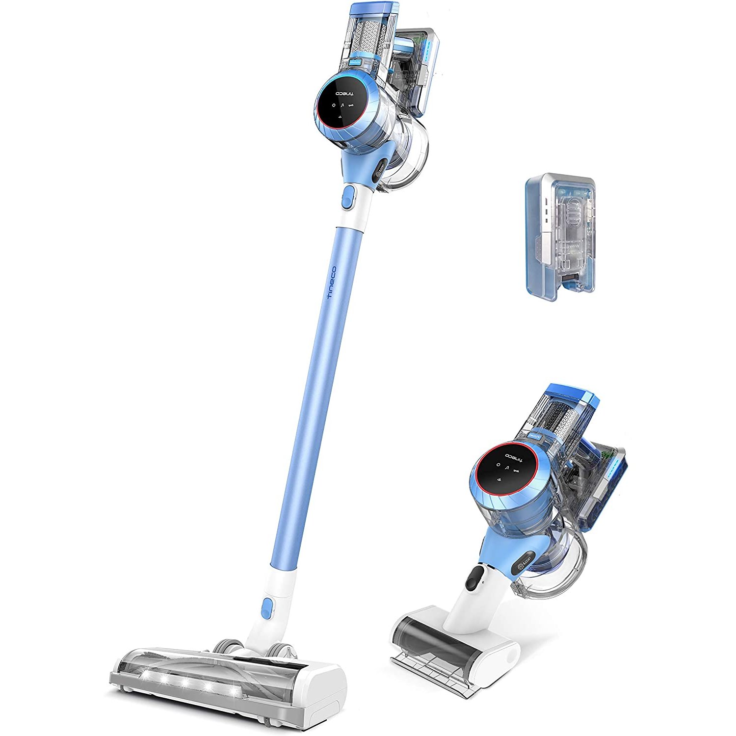 Tineco Pure One S11 Akku-Stielstaubsauger, Beutellos, 450W, Inkl. Wandhalterung Größe 40 Blau