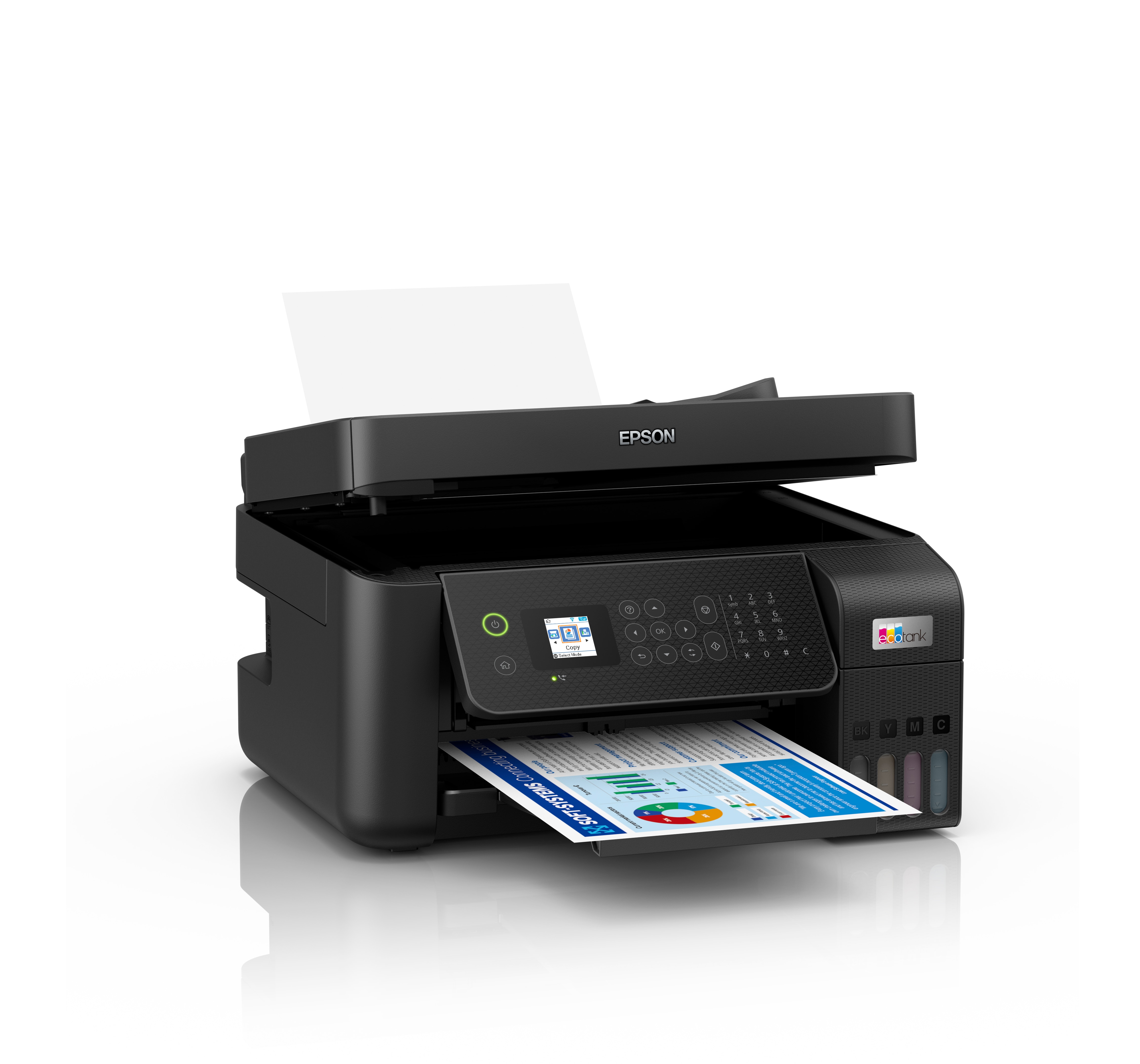 Epson Ecotank Et-4800 Multifunktionsdrucker Scanner Kopierer Fax Lan Wlan Größe 01 Schwarz
