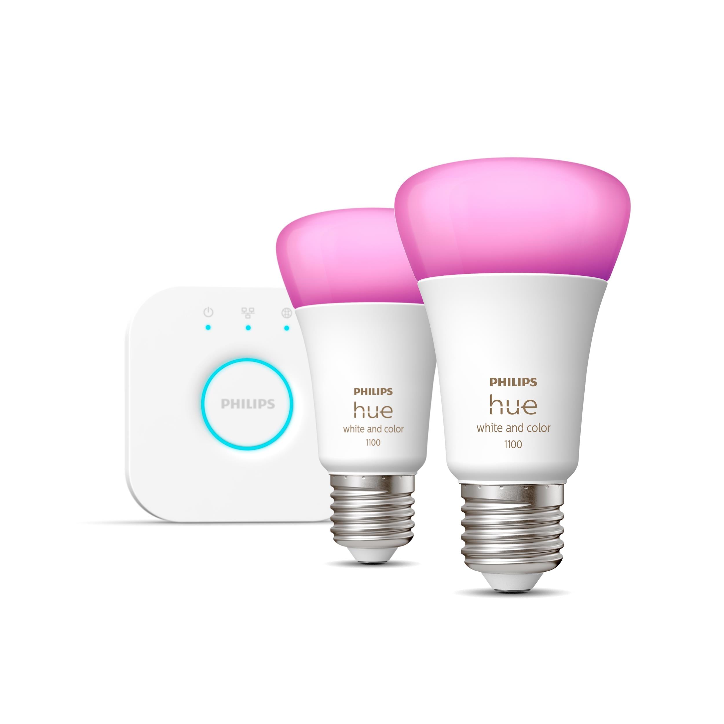 *Philips Hue White & Col. Amb. E27 2er Starter Set 2x806lm 75W