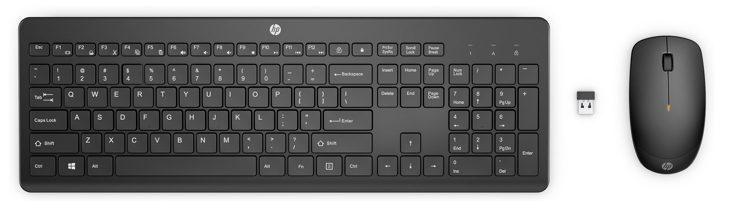 HP 230 Kabellose Maus-Tastaturkombination Schwarz 18H24AA#ABD