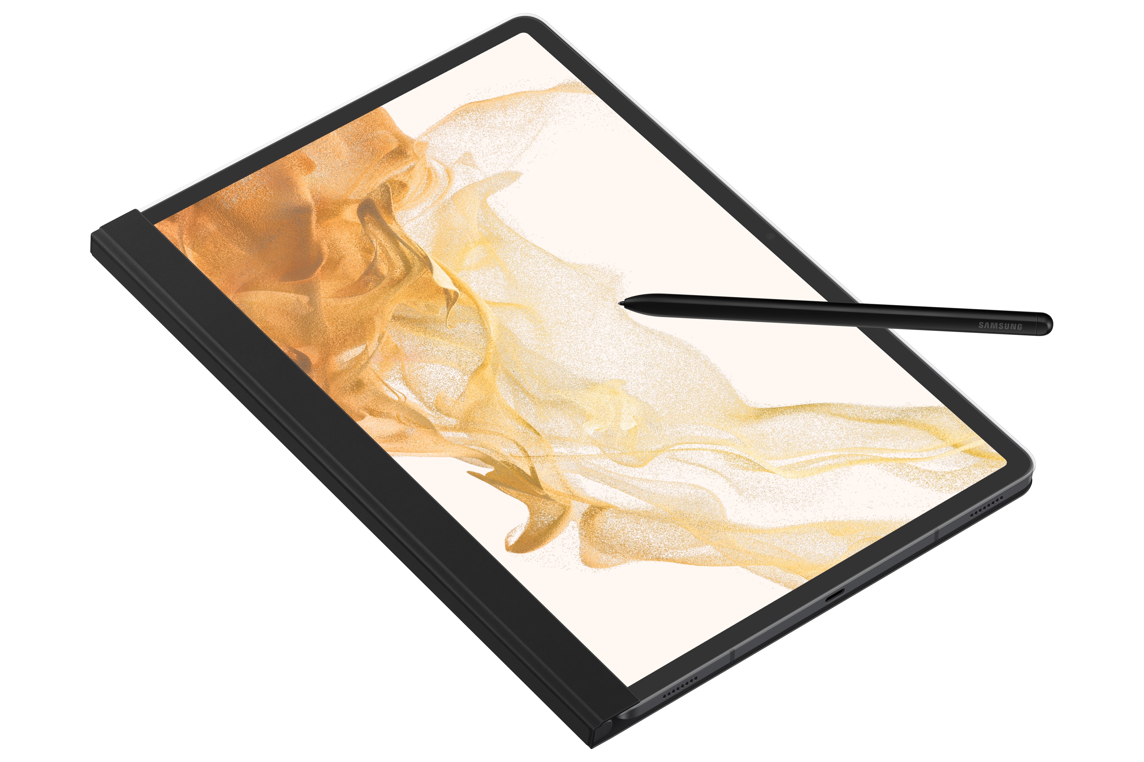 Samsung Note View Cover Ef-Zx800 Für Galaxy Tab S7+/S8+ Schwarz