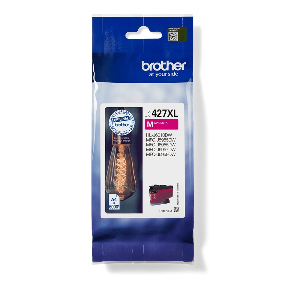 Brother Lc-427Xlm Original Druckerpatrone Magenta Größe 5.000