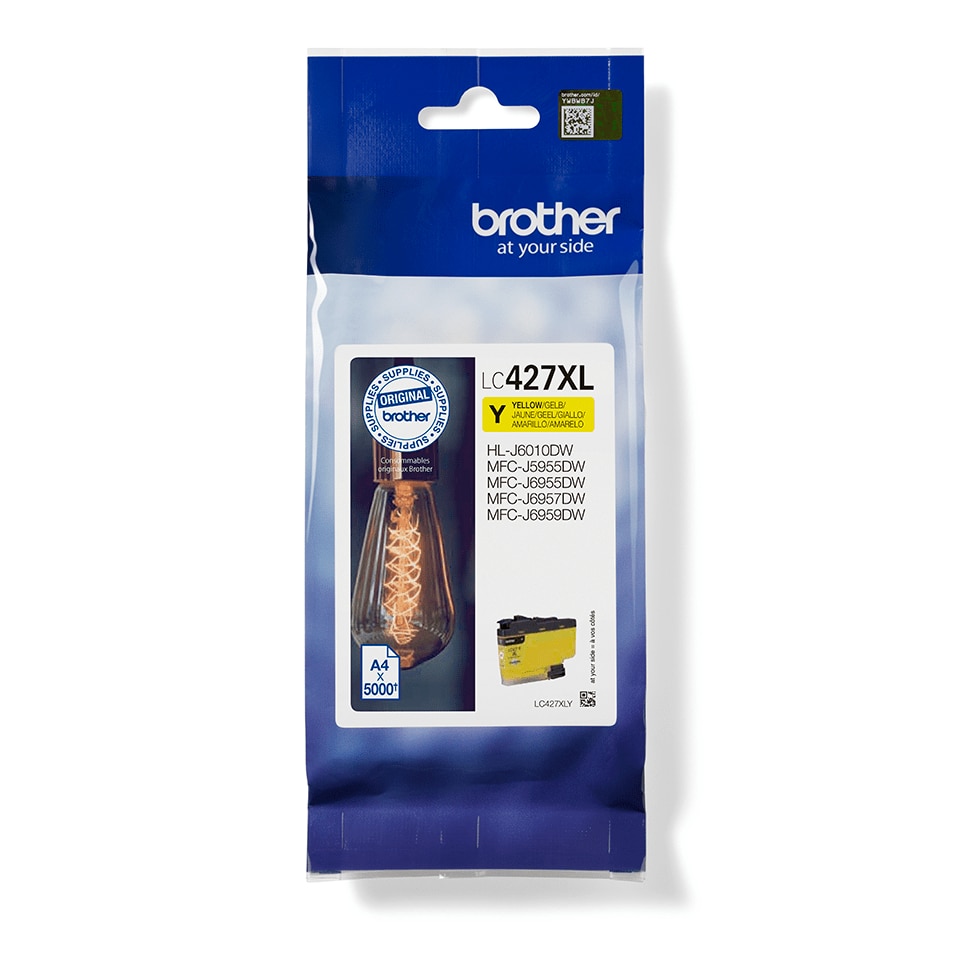 Brother Lc-427Xly Original Druckerpatrone Größe 5.000 Gelb