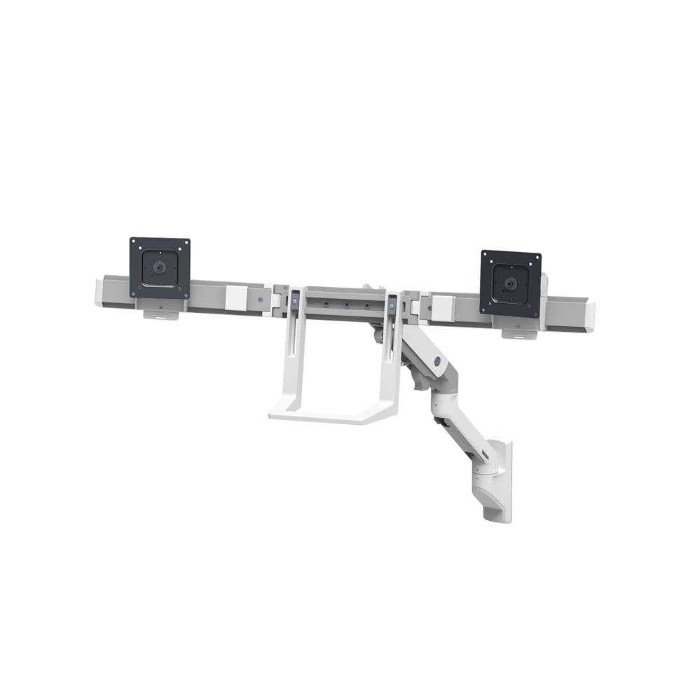 Ergotron HX Dual Monitor Arm für 2 Monitore, Wandhalterung (weiß) 45-479-216
