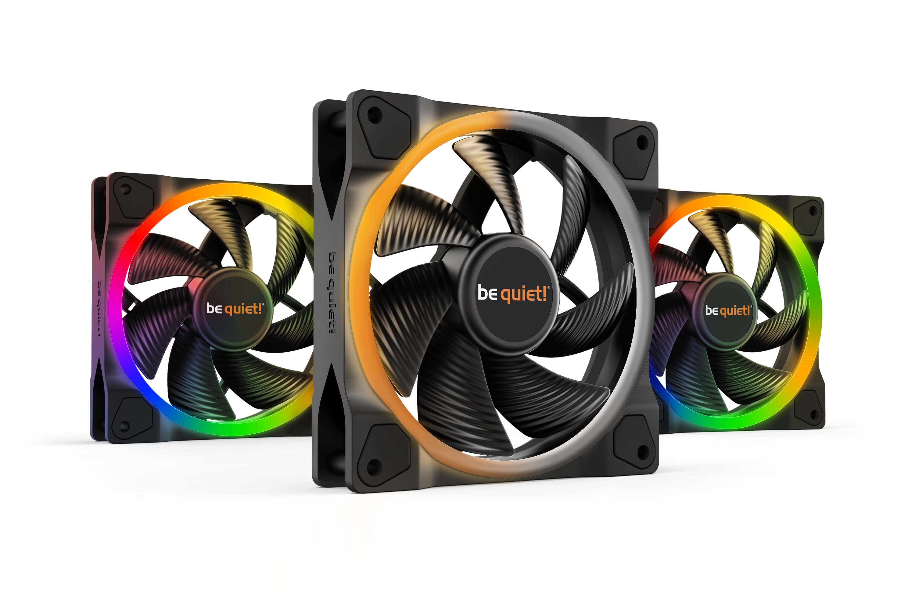 Be Quiet! Lüfter Light Wings 120Mm 3Er Set Gehäuselüfter Argb Beleuchtung Größe 3 Schwarz