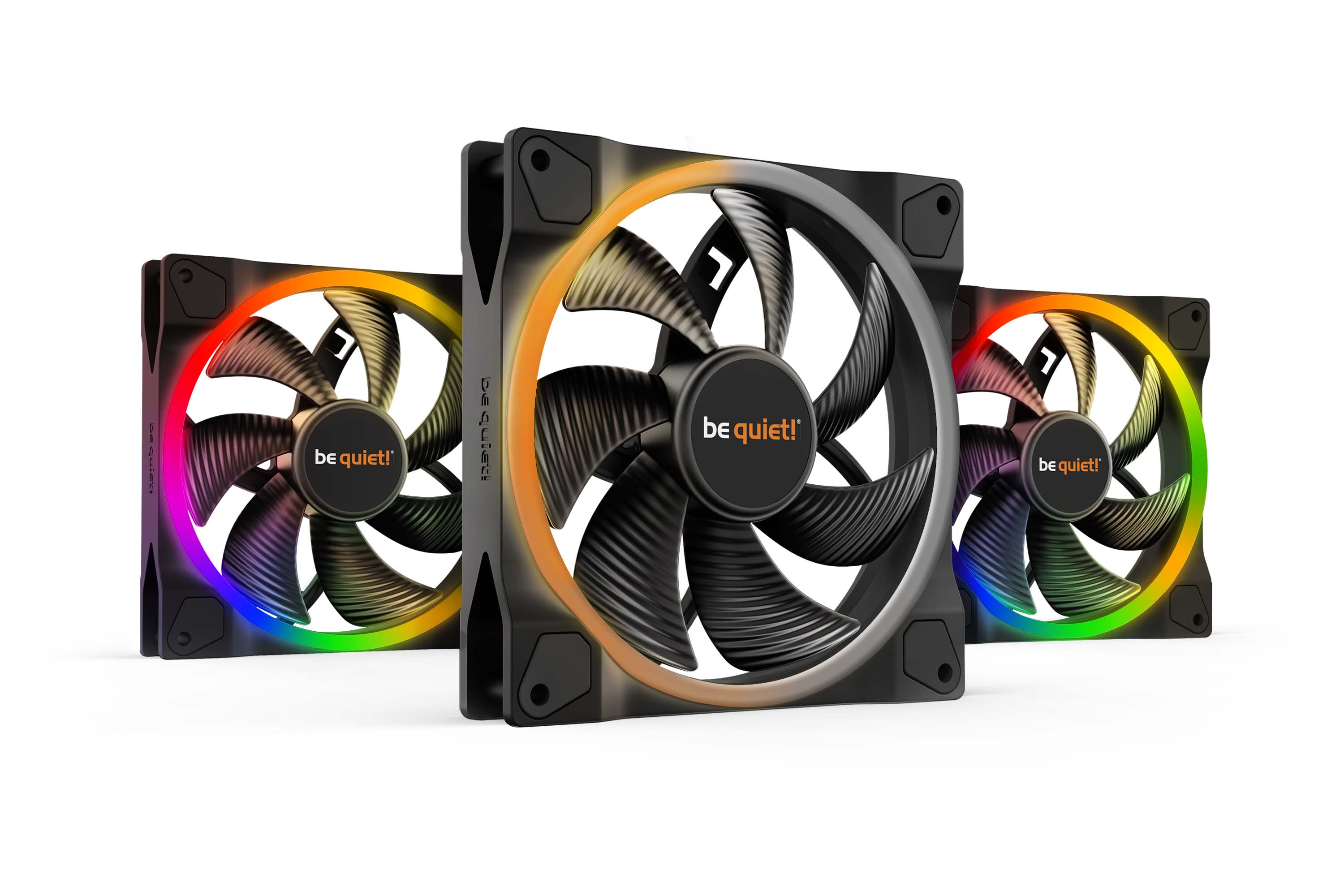 Be Quiet! Lüfter Light Wings 140Mm 3Er Set Gehäuselüfter Argb Beleuchtung Größe 3 Schwarz