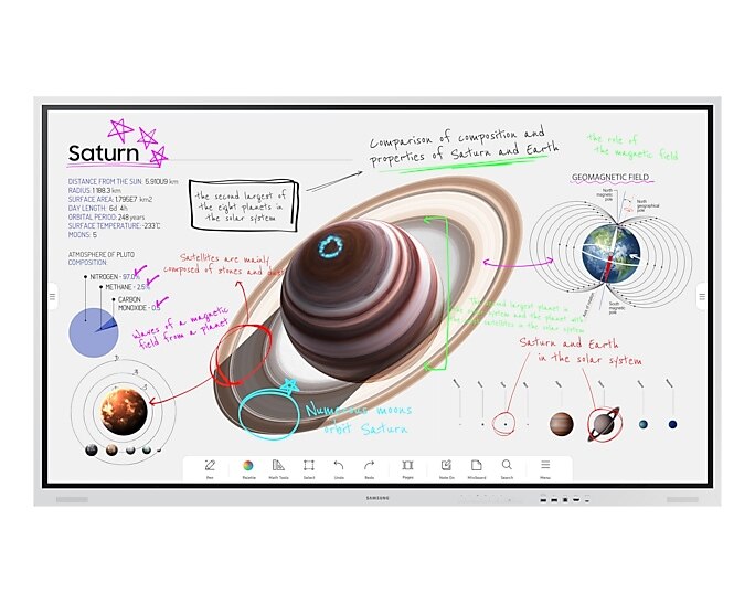 Samsung Flip 3 WM85B 216cm (85") 4K UHD digitales Flipchart Display HDMI/DP