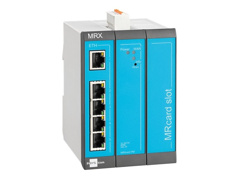 INSYS icom MRX3 LAN-Router VPN 5xEthernet 10/100BT 2xdig.Ein M