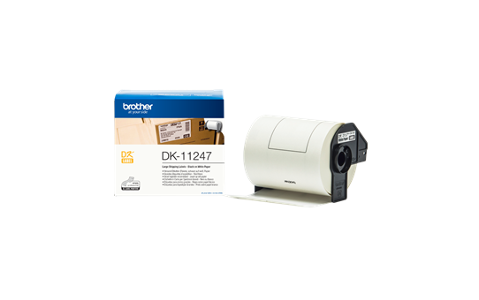 Brother Dk-11247 Einzeletiketten (Papier) – 103 X 164 Mm, 180 Stück Pro Rolle Schwarz
