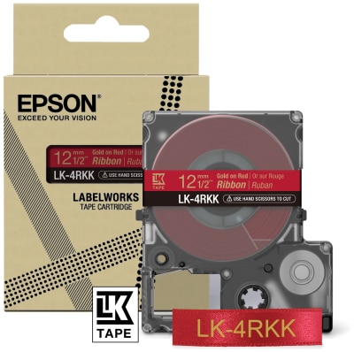 Epson C53s654031 Schriftband Lk-4Pbk Satinband 12Mmx5m /Pink Größe 1 Schwarz