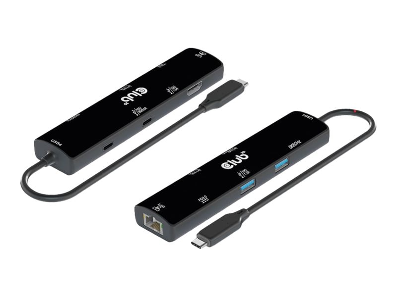 Club3d Club 3D Usb4 Gen3x2 Typ-C, 6-In-1 Hub Hdmi 8K60hz Oder 4K120hz, 2Xusb Typ-A 100W Größe 3