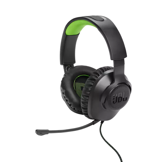 Jbl Quantum 100X Over-Ear-Gaming-Headset, /Grün Schwarz Jblq100xblkgrn - Bild 3