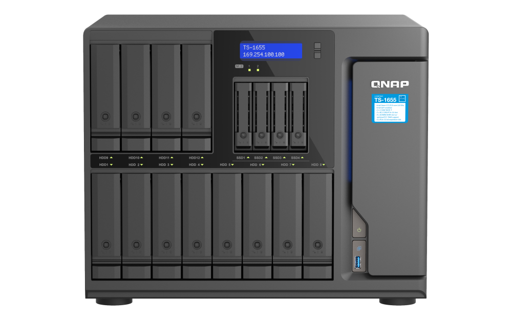 Qnap Nas System 16-Bay Ts-1655-8G - Bild 2