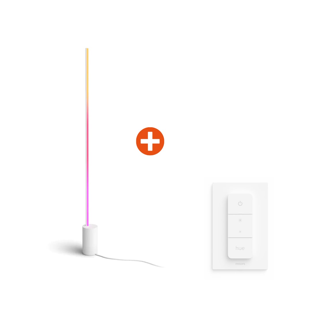 Philips Hue gradient Signe floor lamp - white and coloured light - white - Bild 7