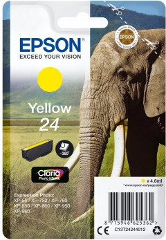 Epson C13t24244012 Druckerpatrone Claria Photo Hd Größe 24 Gelb