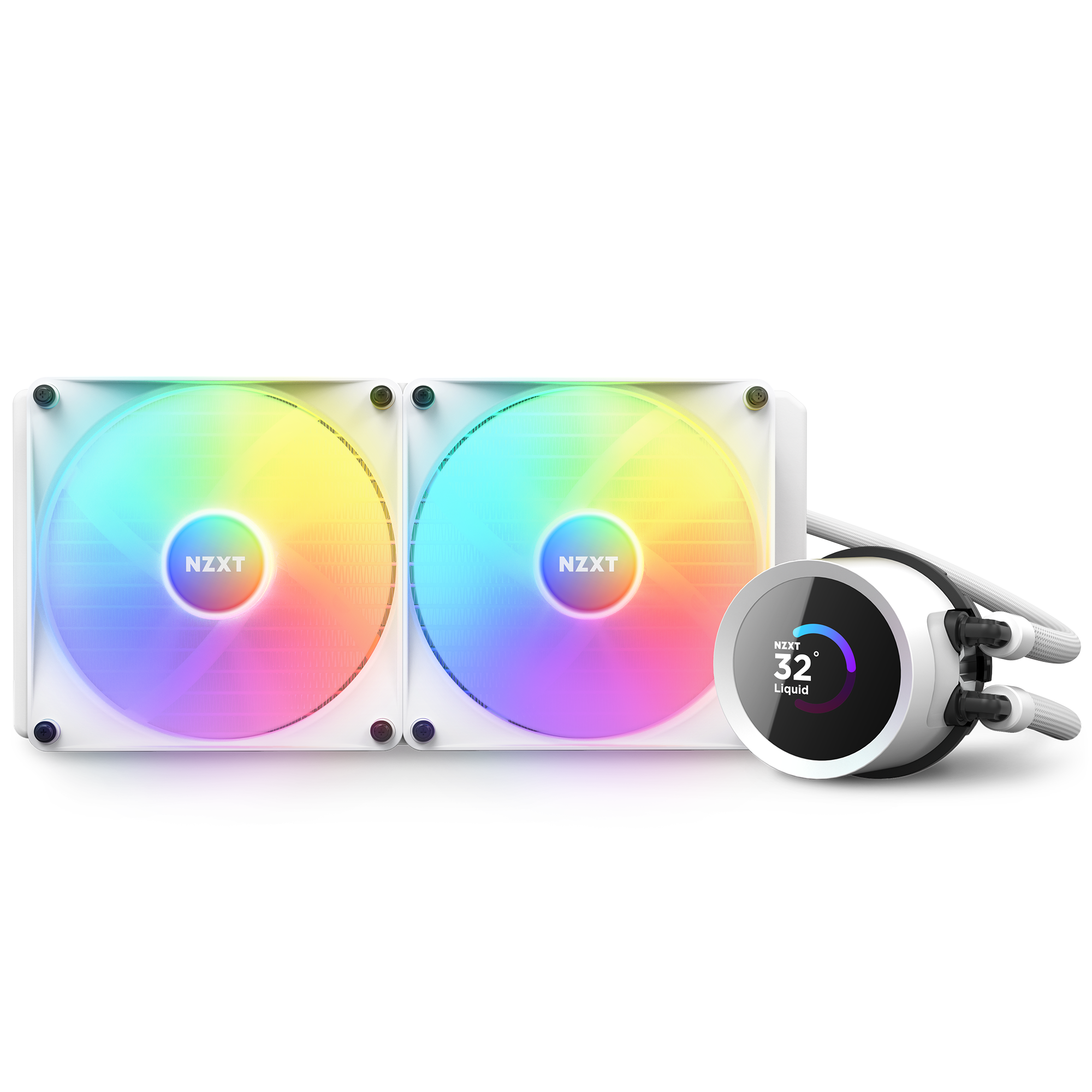 Nzxt Kraken 280 Rgb, Weiß Wasserkühlung Für Amd Und Intel Cpu Weiss Rl-Kr280-W1 - Bild 6